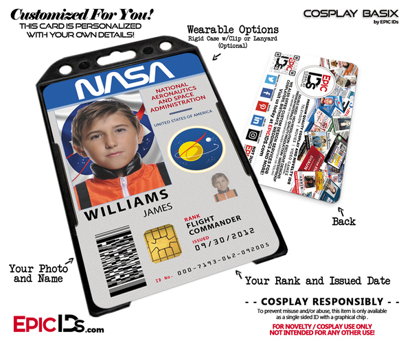 Free printable nasa id badge