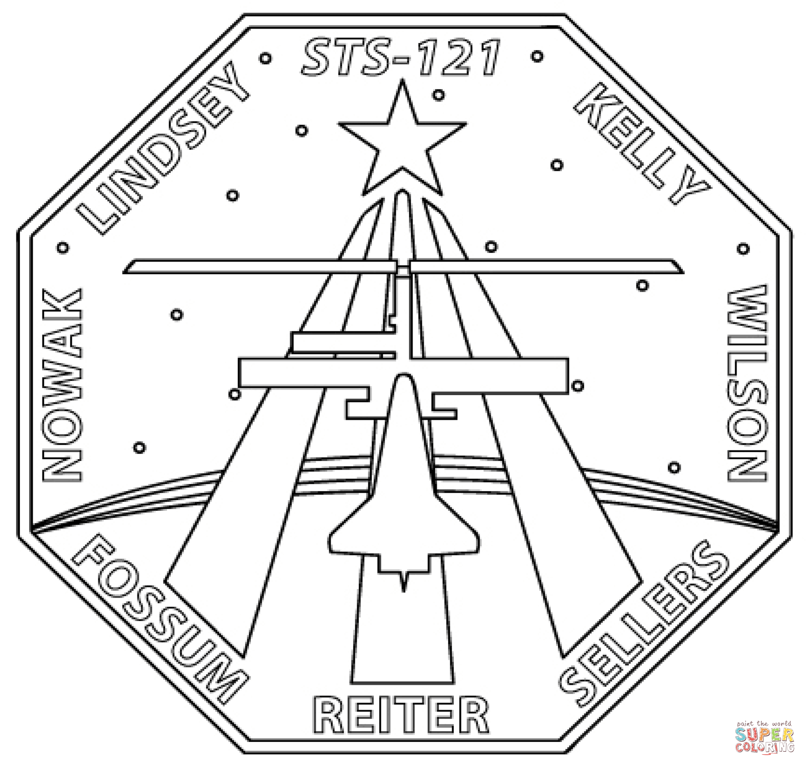 Sts patch coloring page free printable coloring pages