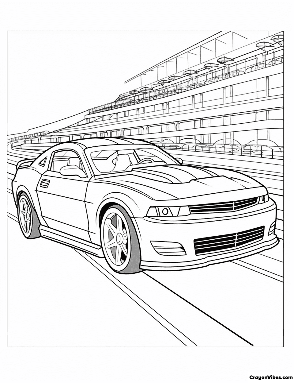 Nascar coloring pages free printables for kids and adults
