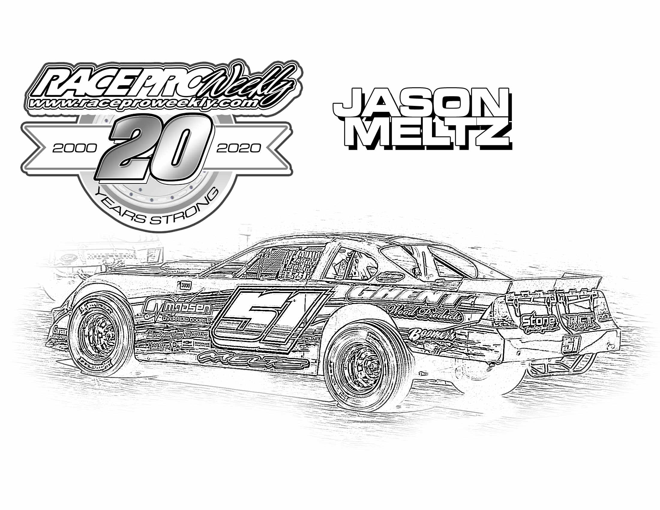 Fan zone coloring pages â race pro weekly