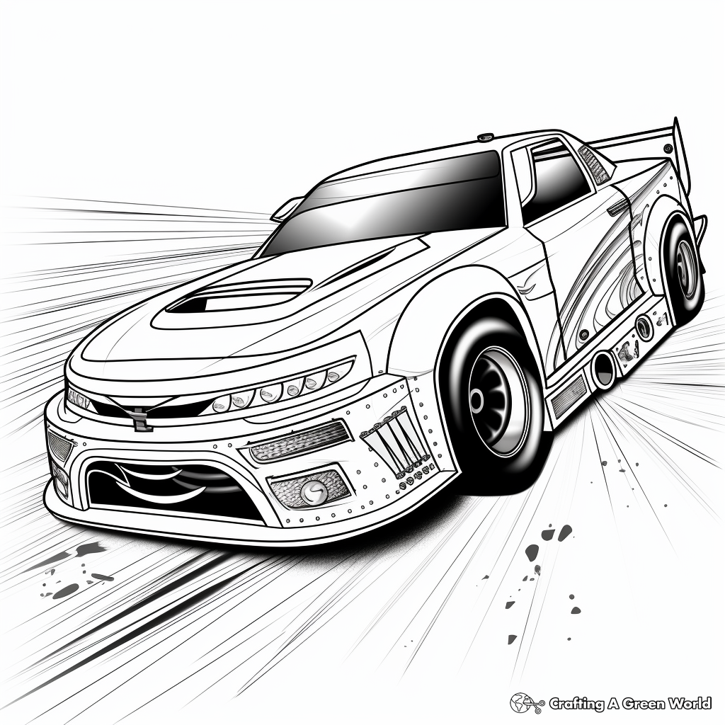 Race car coloring pages