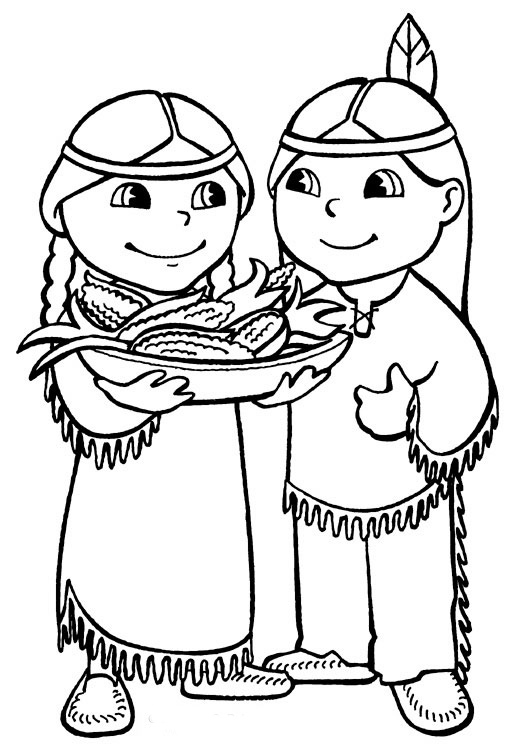 Native american coloring pages