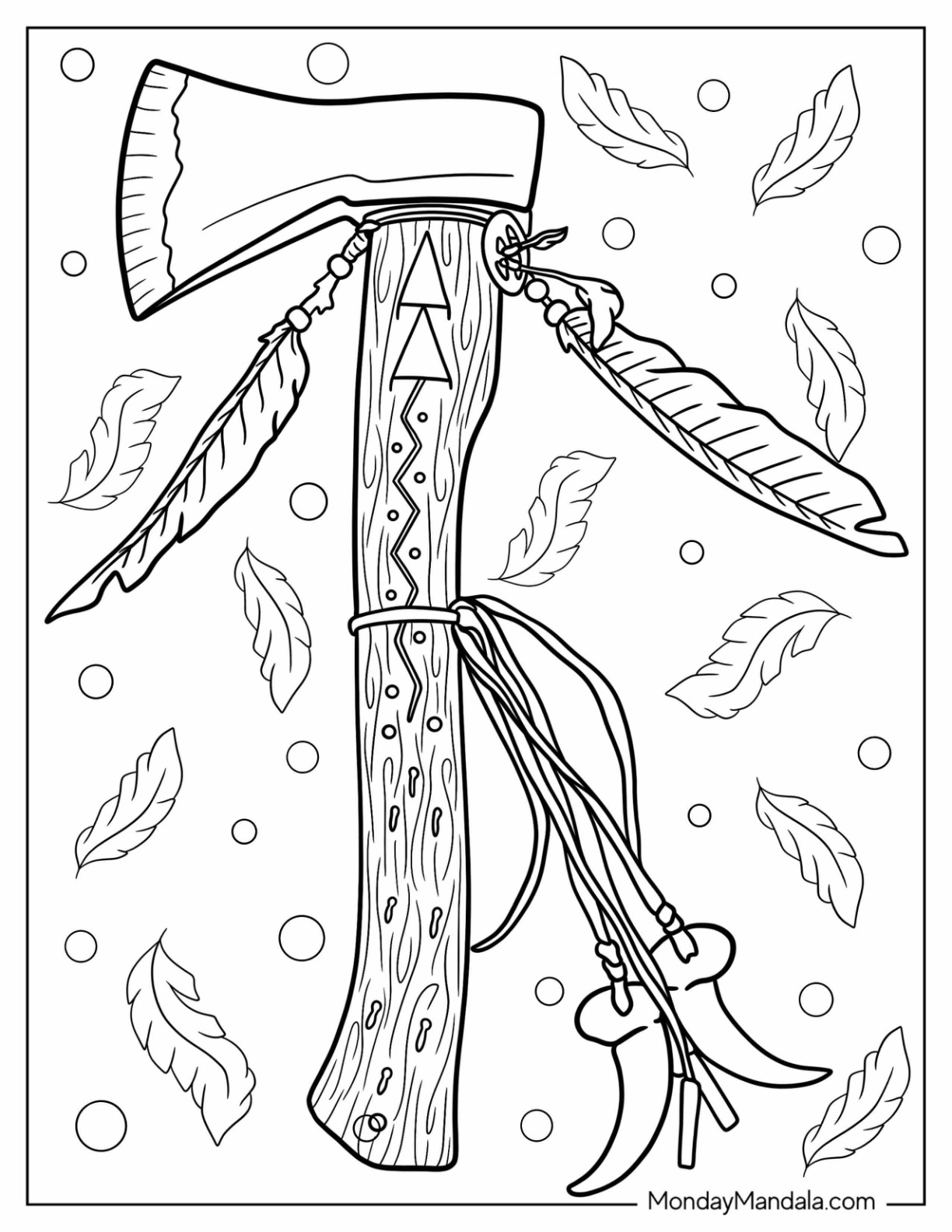 Native american coloring pages free pdf printables