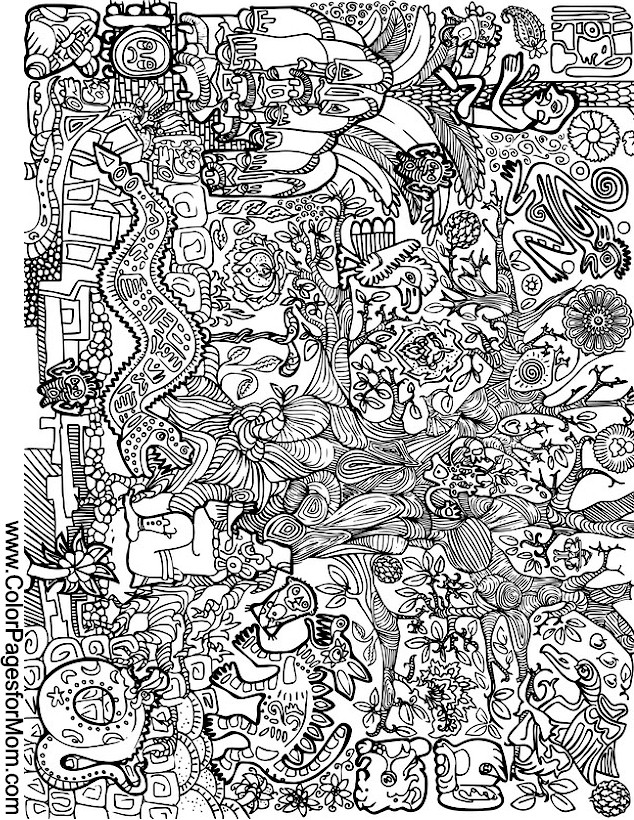 Southwestern native american coloring page