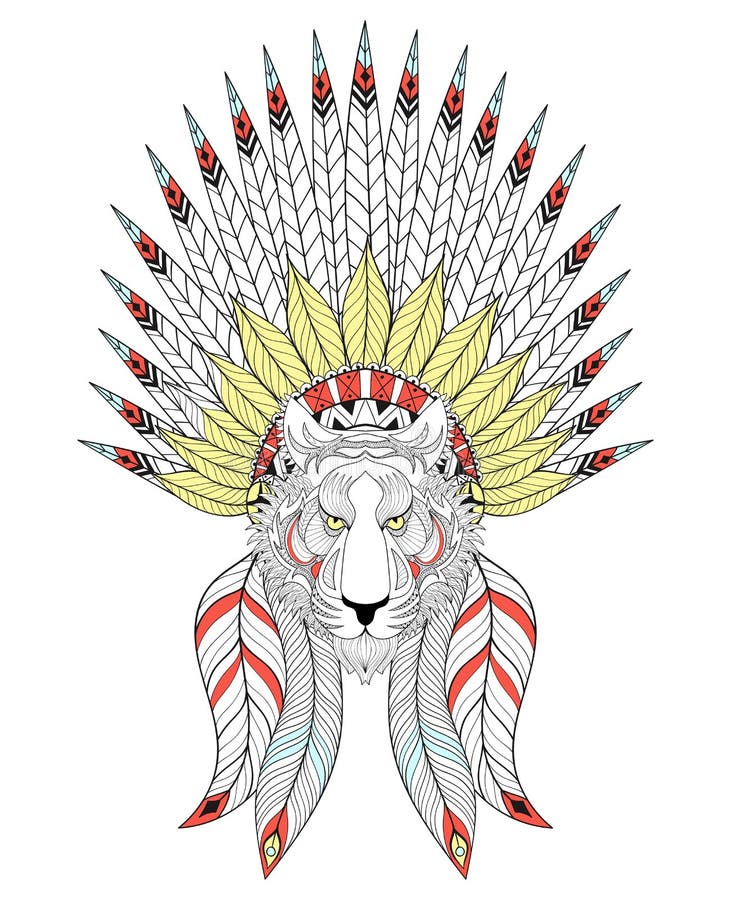 Adult coloring pages native american stock illustrations â adult coloring pages native american stock illustrations vectors clipart