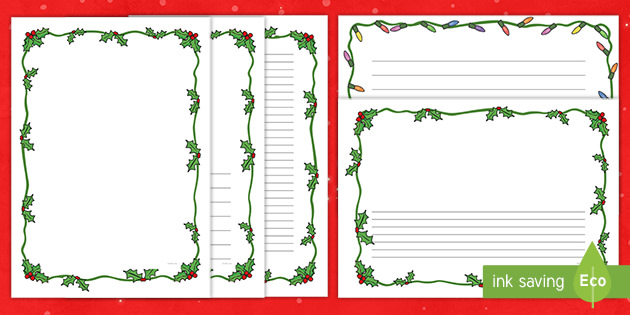 Free christmas page borders