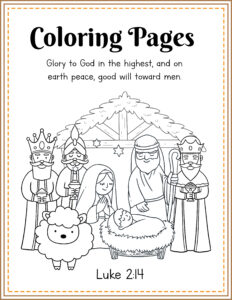 Free christmas story printables activity sheets