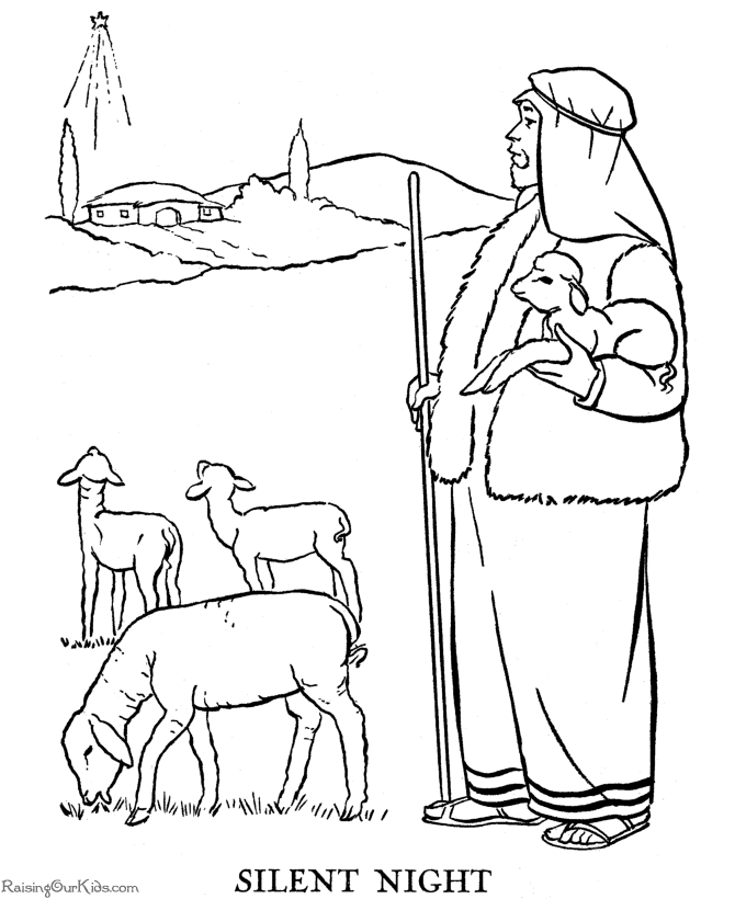 The christmas story coloring pages