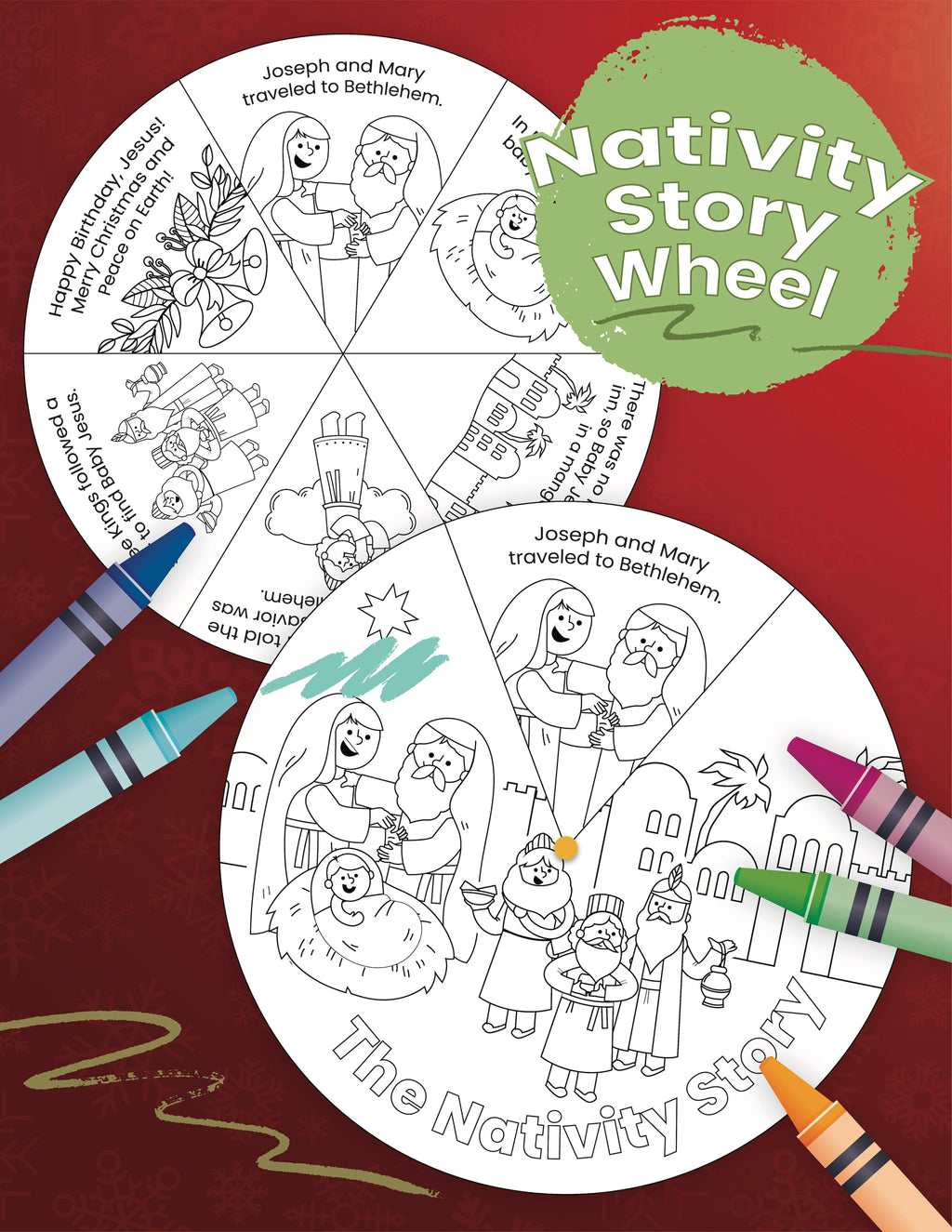 Free nativity story wheel