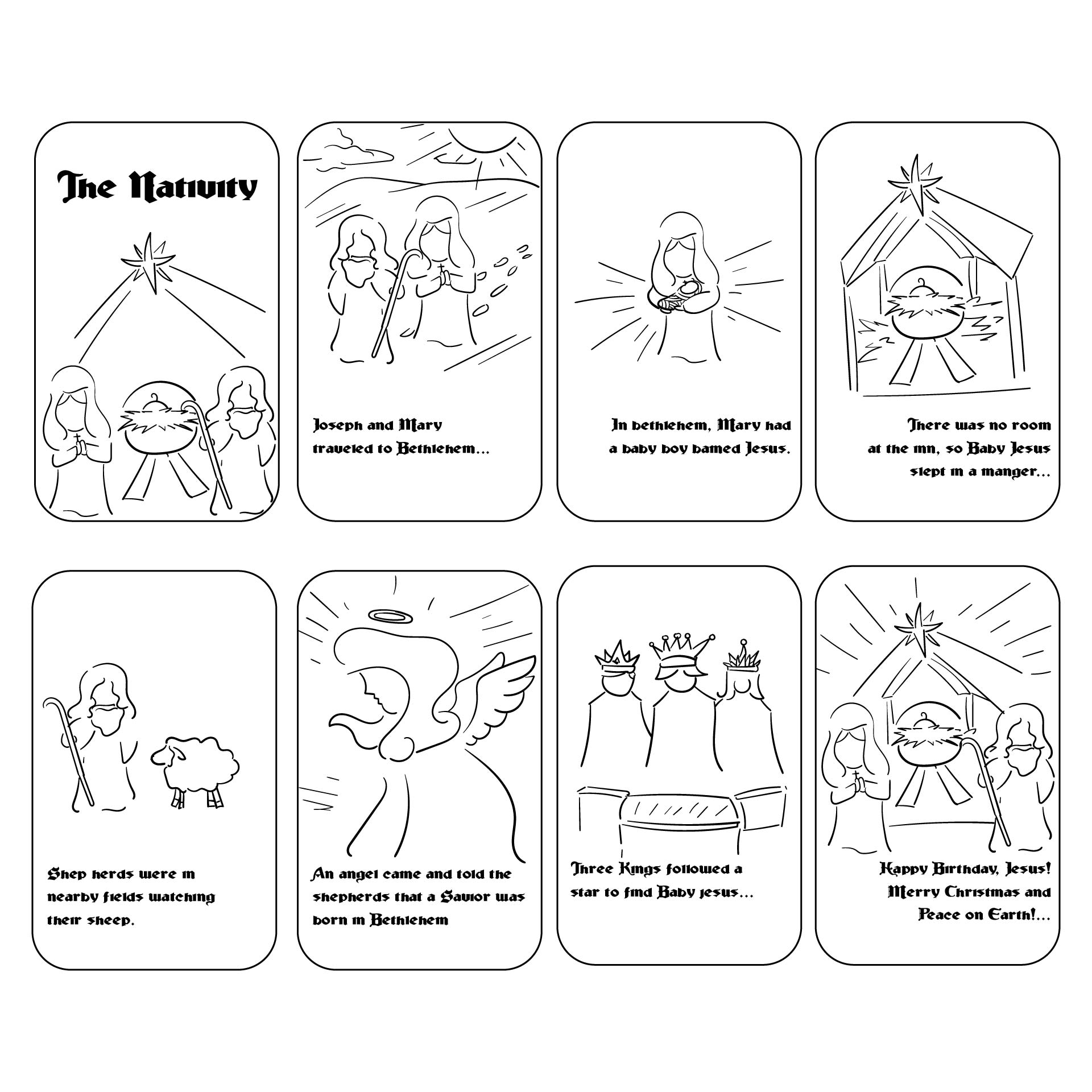 Best nativity story printable book pdf for free at