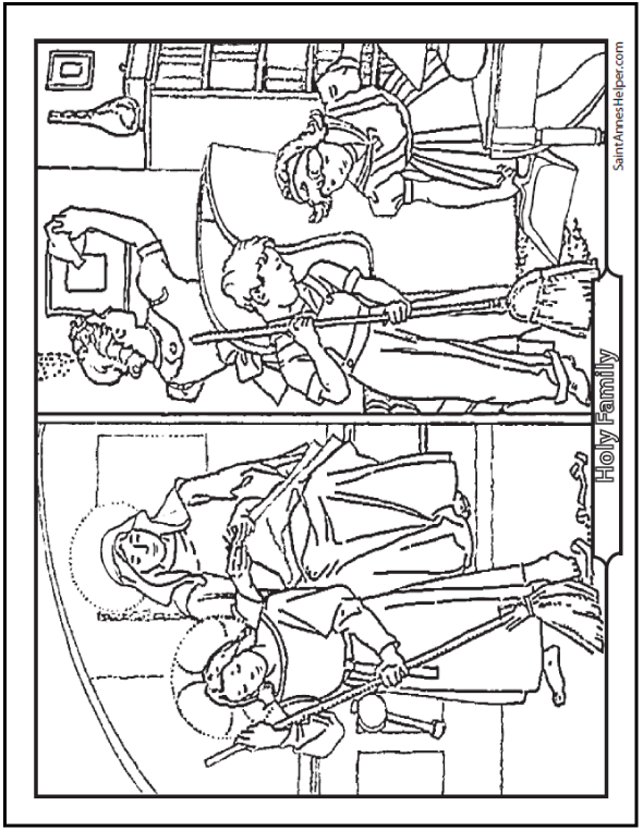 Printable christmas coloring pages âï jesus mary nativity scenes