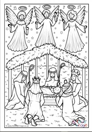 Nativity louring pages