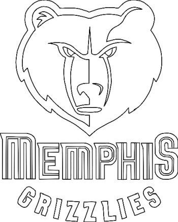 Nba teams logo coloring pages free printable coloring sheets free printable coloring sheets memphis grizzlies coloring pages