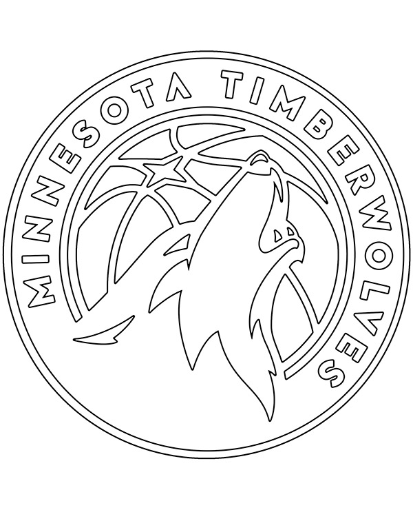 Printable minnesota timberwolves logo