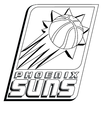 Phoenix suns nba logo free coloring pages