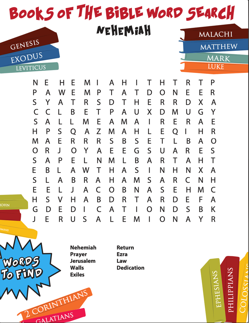 Nehemiah bible word search