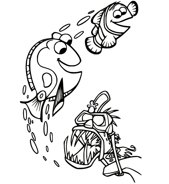 Finding nemo coloring pages printable for free download