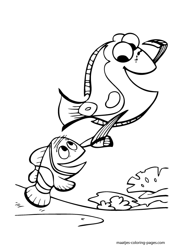 Finding nemo coloring pages