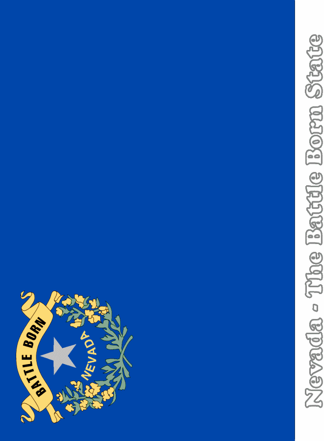 Nevada state flag printable