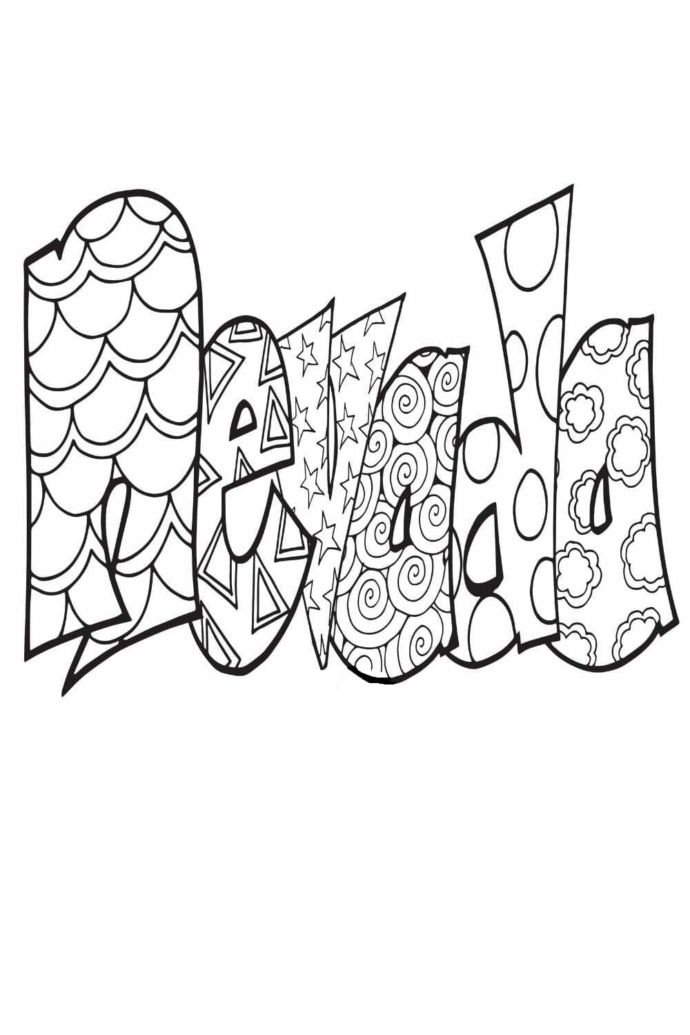 Nevada picture coloring page