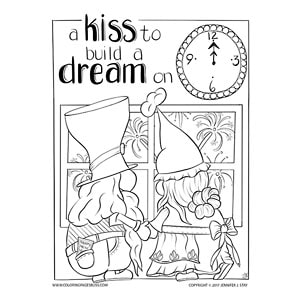New years coloring pages for grownups