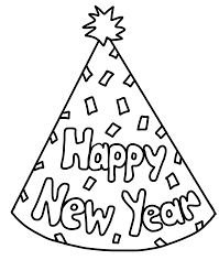 New years coloring pages printable for free download