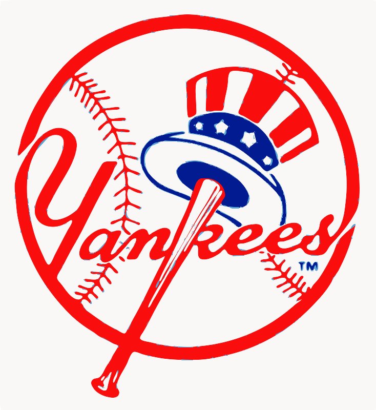 New york yankees stencil in layers