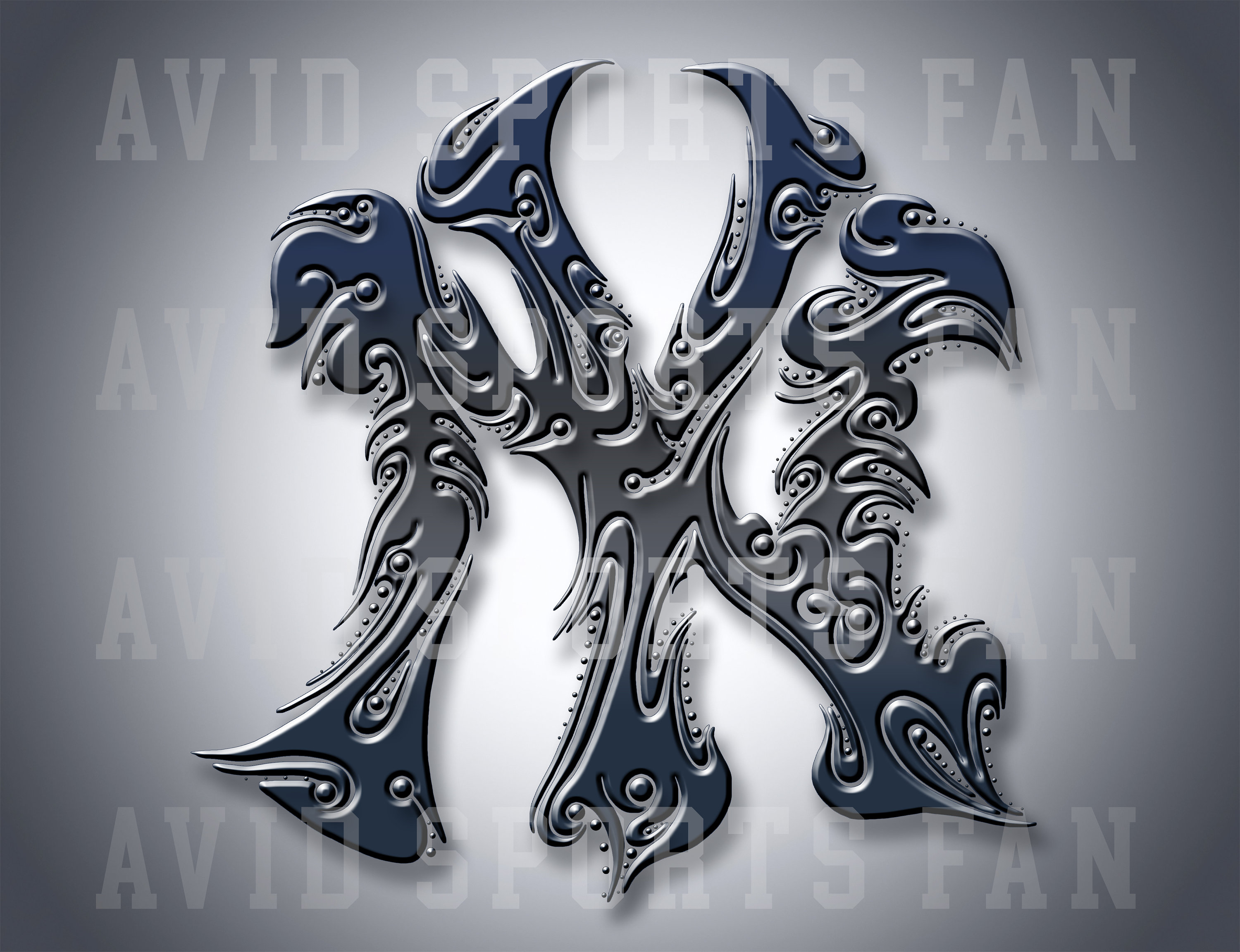 New york yankees baseball tribal drawing art print