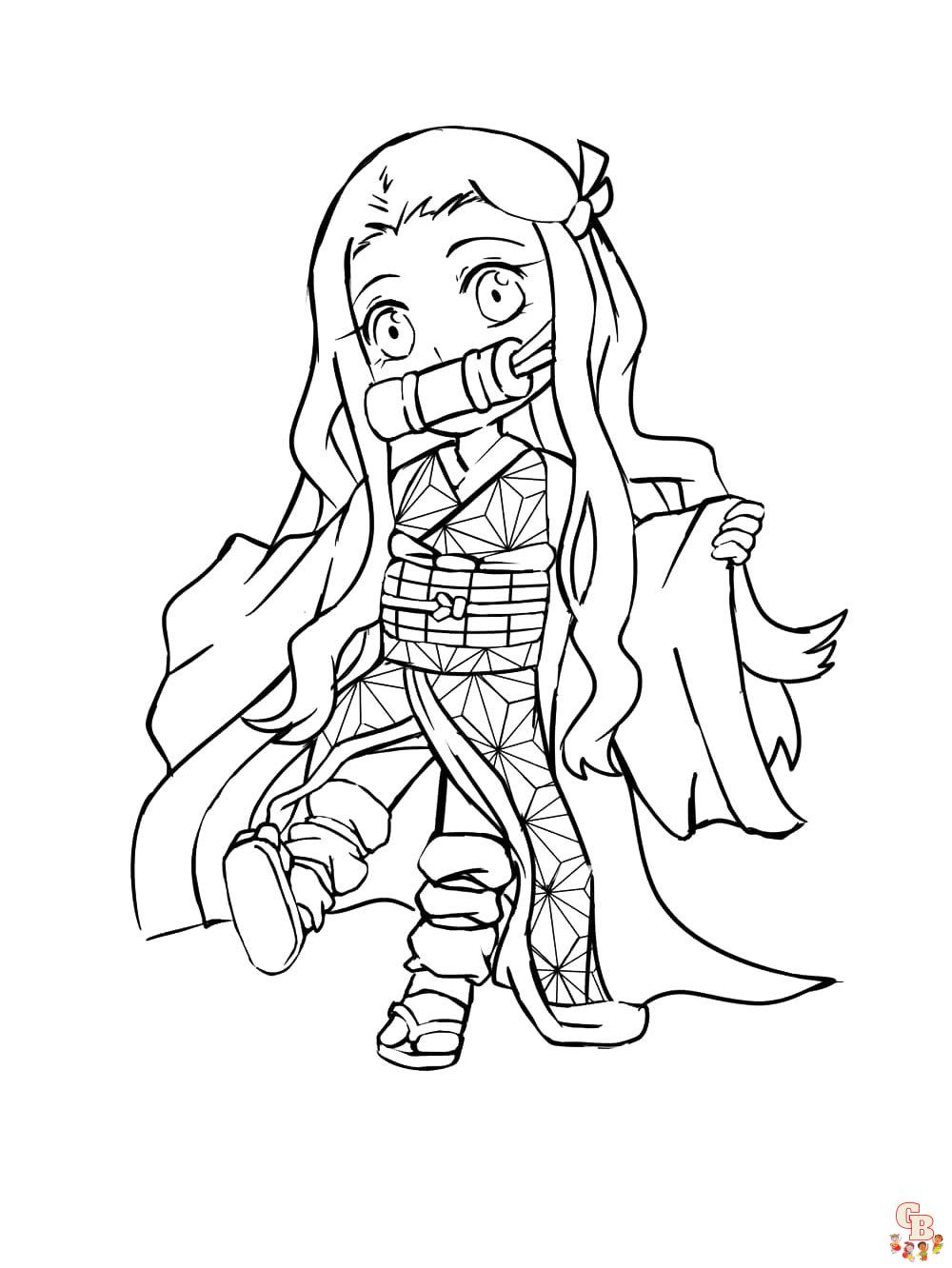 Demon slayer coloring pages printable free and easy