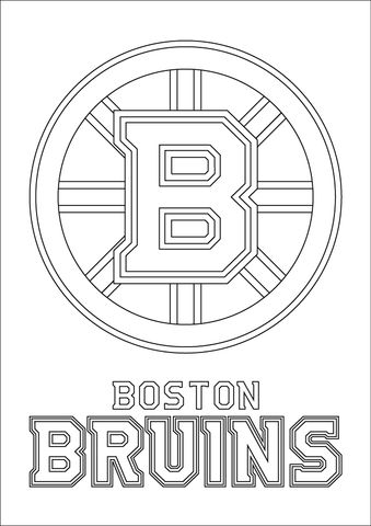 Boston bruins logo coloring page free printable coloring pages boston bruins logo boston bruins sports coloring pages