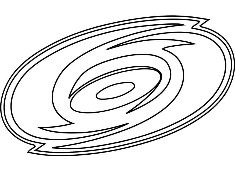 Carolina hurricanes logo coloring page