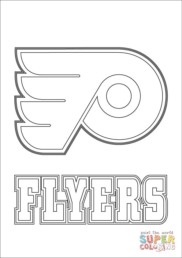 Philadelphia flyers logo coloring page supercoloring philadelphia flyers logo philadelphia flyers sports coloring pages