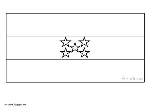 Coloring page flag honduras honduras flag flag coloring pages panama flag