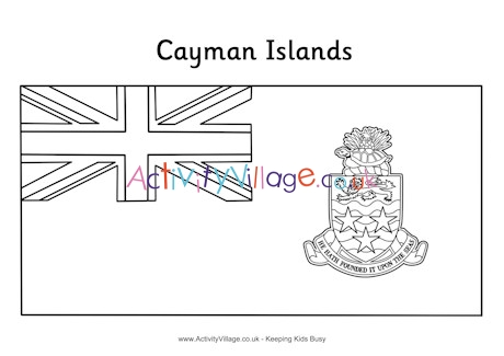 Cayman islands flag louring page
