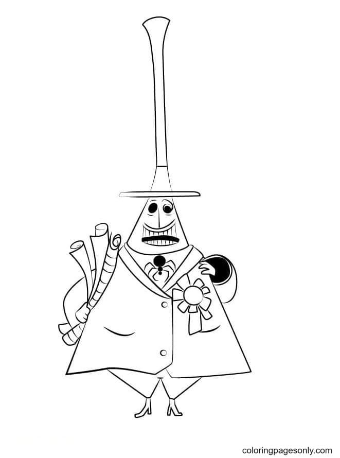 Nightmare before christmas coloring pages printable for free download
