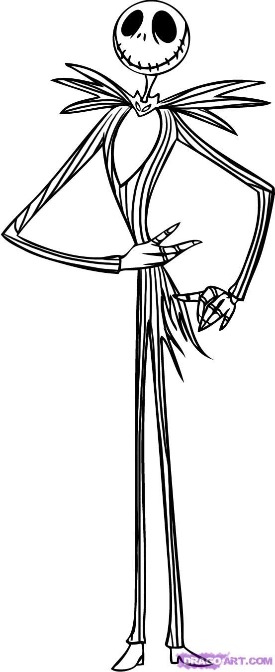 Nightmare before christmas coloring pages