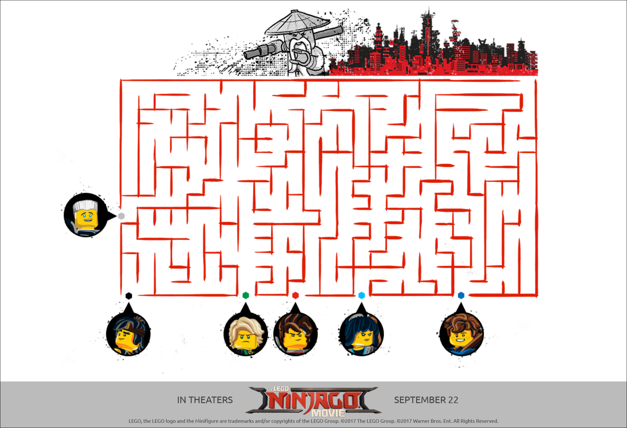 Lego ninjago printables coloring pages and activity sheets