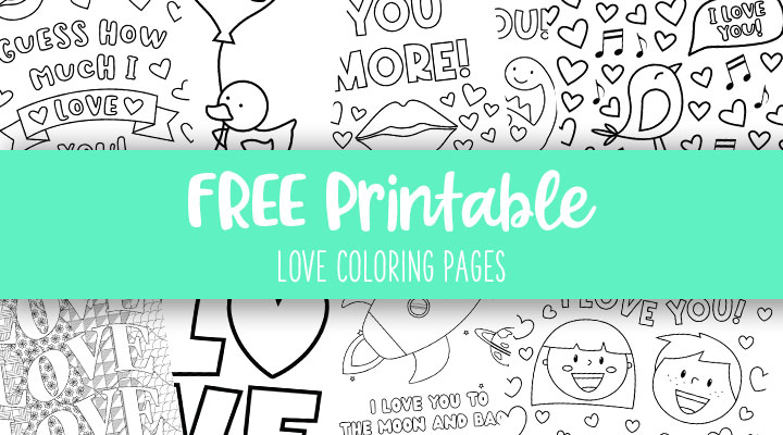 Love i love you coloring pages