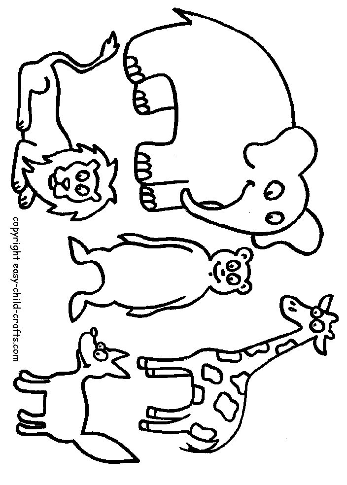 Noahs ark animal coloring pages