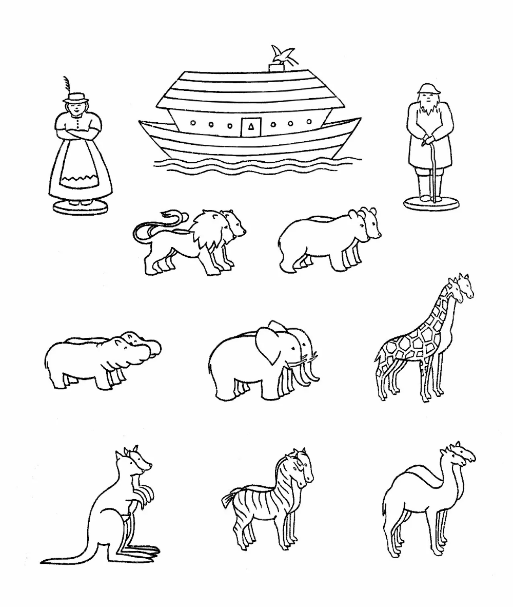 Amazing noahs ark coloring pages pdf free