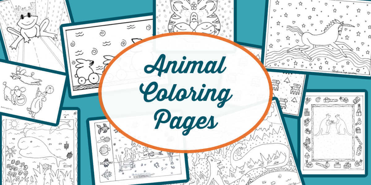 Exclusive animal coloring pages free printable and fun