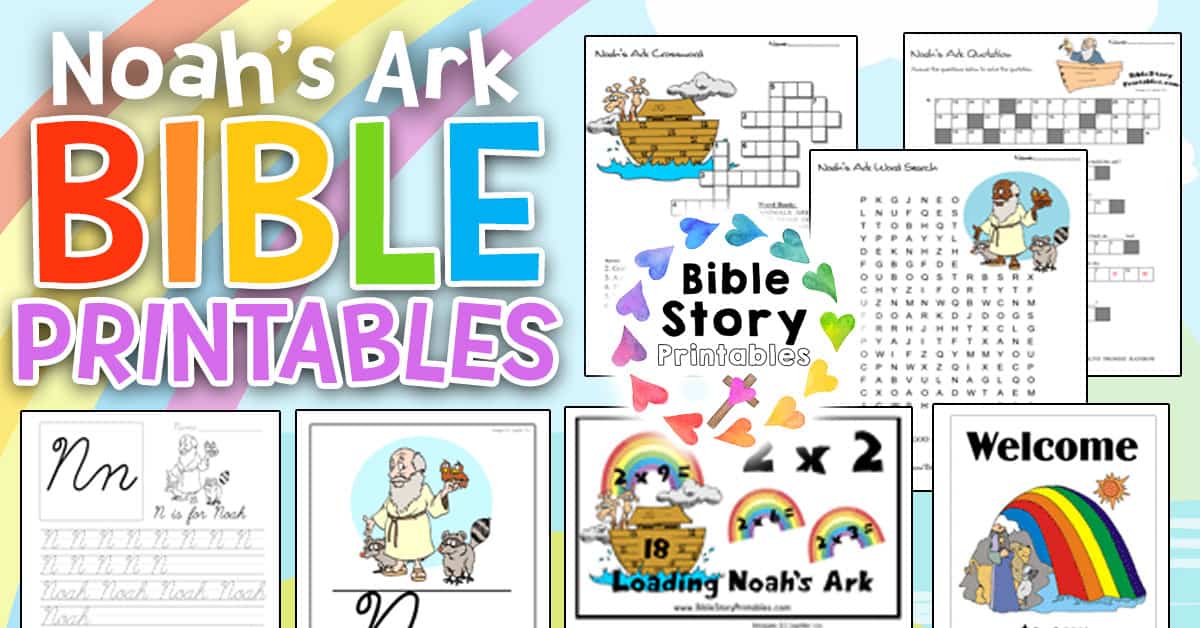 Noahs ark bible printables