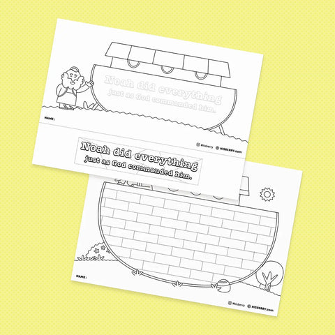 Noah builds the ark