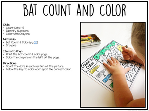 Preschool nocturnal animals plans and printables