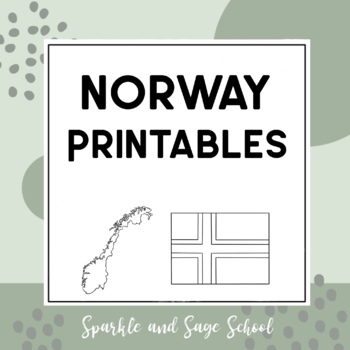 Norway set of printable pages coloring and tracing by sparkle and sage school