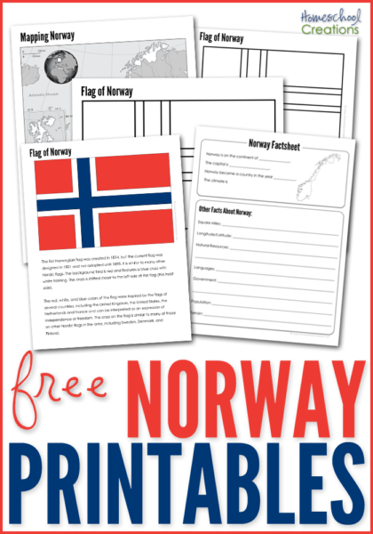 Norway geography printables
