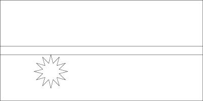 Coloring page for the flag of nauru