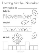 November coloring pages