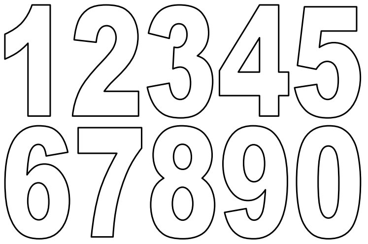 Printable small pdf numbers