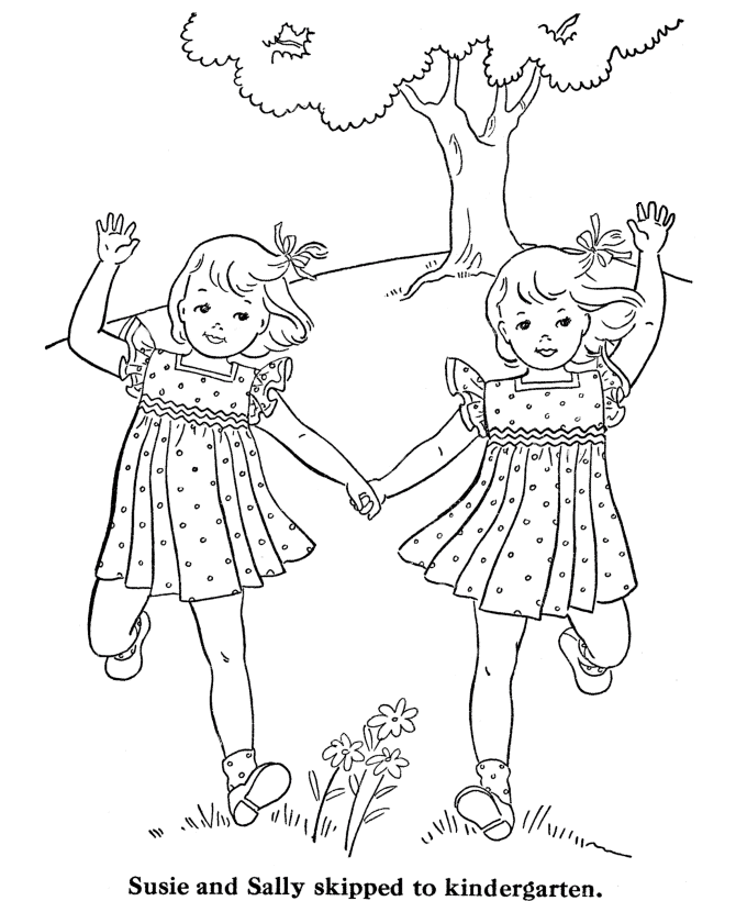 Bluebonkers girl coloring pages